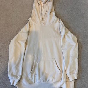 New Oversized Cream Colored Hoodie with pockets